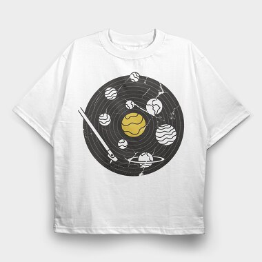 Solar System Record, Tricou Oversize Barbati (Unisex)