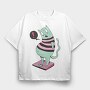 Fat Cat, Tricou Oversize Barbati (Unisex)