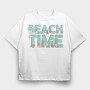 Beach Time, Tricou Oversize Barbati (Unisex)