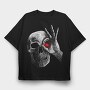 Skull Face, Tricou Oversize Barbati (Unisex)