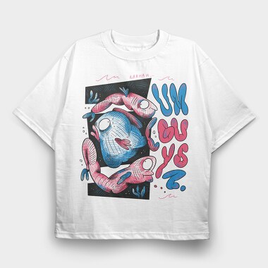 Ocean Creatures 11, Tricou Oversize Barbati (Unisex)