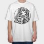 Frog With Guitar, Tricou Oversize Barbati (Unisex)