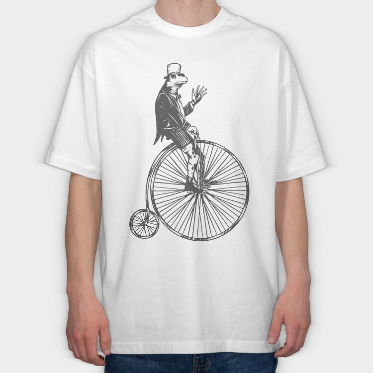 High Wheel Frog, Tricou Oversize Barbati (Unisex)