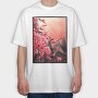Cherry Blossom Painting, Tricou Oversize Barbati (Unisex)