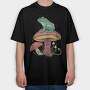 Mushroom Frog, Tricou Oversize Barbati (Unisex)