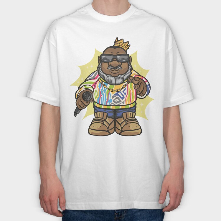 Biggies Gnome, Tricou Oversize Barbati (Unisex)