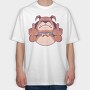 Dog Middle Finger, Tricou Oversize Barbati (Unisex)