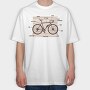 Bike Anatomy, Tricou Oversize Barbati (Unisex)