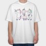 Drunk Unicorns, Tricou Oversize Barbati (Unisex)