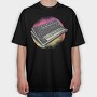 Synthesizer Retro, Tricou Oversize Barbati (Unisex)