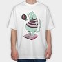 Fat Cat, Tricou Oversize Barbati (Unisex)