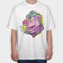 Punk Pig Face, Tricou Oversize Barbati (Unisex)