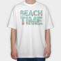 Beach Time, Tricou Oversize Barbati (Unisex)