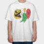 Pumpkin Ghosts, Tricou Oversize Barbati (Unisex)
