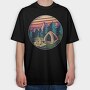 Camping, Tricou Oversize Barbati (Unisex)