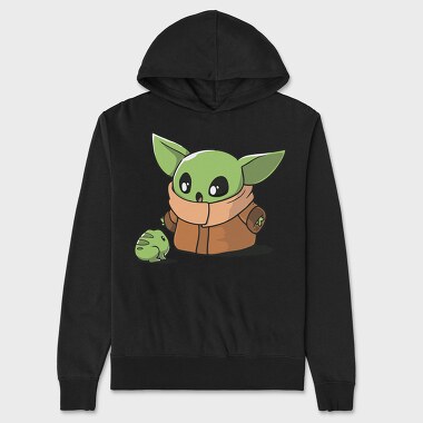 Baby Yoda 4, Hanorac Oversize Barbati (Unisex)