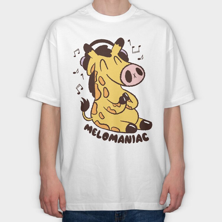 Giraffe Music, Tricou Oversize Barbati (Unisex)