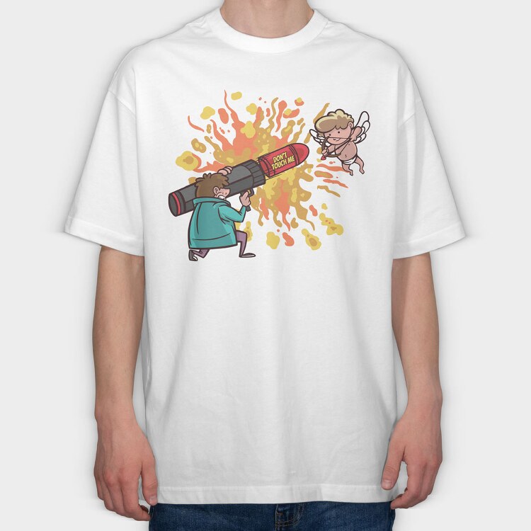 Cupid, Tricou Oversize Barbati (Unisex)