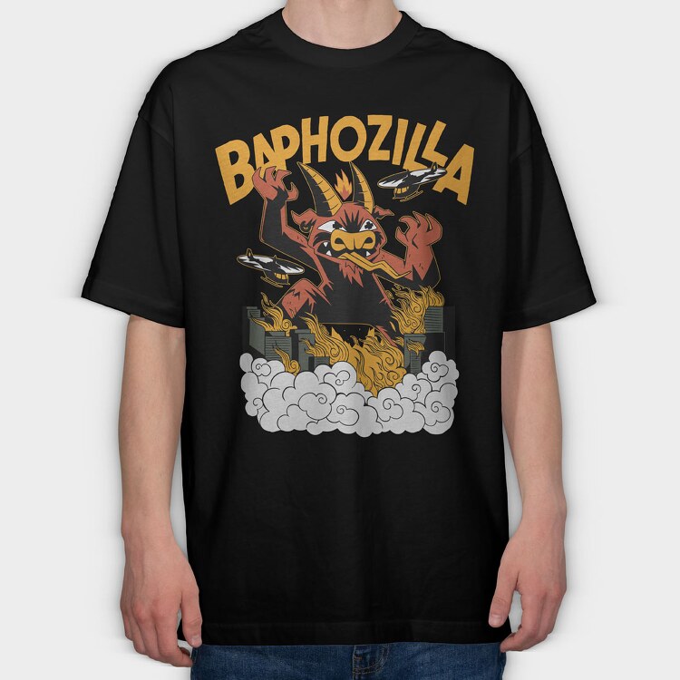 Baphozilla, Tricou Oversize Barbati (Unisex)