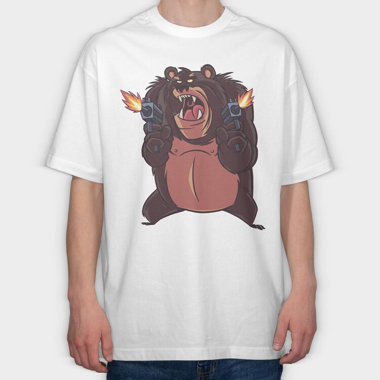 Bear Chuck, Tricou Oversize Barbati (Unisex)