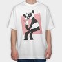 Allergic Panda, Tricou Oversize Barbati (Unisex)