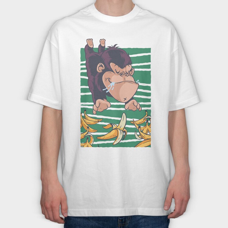 Gorilla Banana, Tricou Oversize Barbati (Unisex)