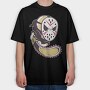 Grim Reaper Hockey Mask, Tricou Oversize Barbati (Unisex)