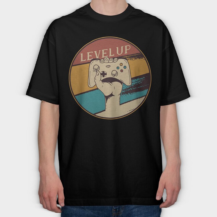 Level Up, Tricou Oversize Barbati (Unisex)