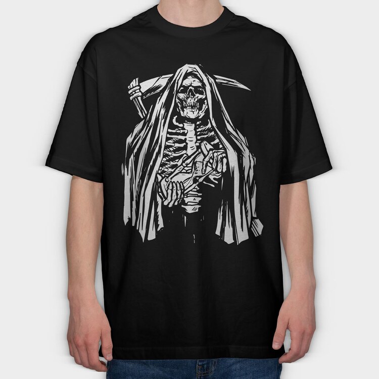 Skeleton 2, Tricou Oversize Barbati (Unisex)