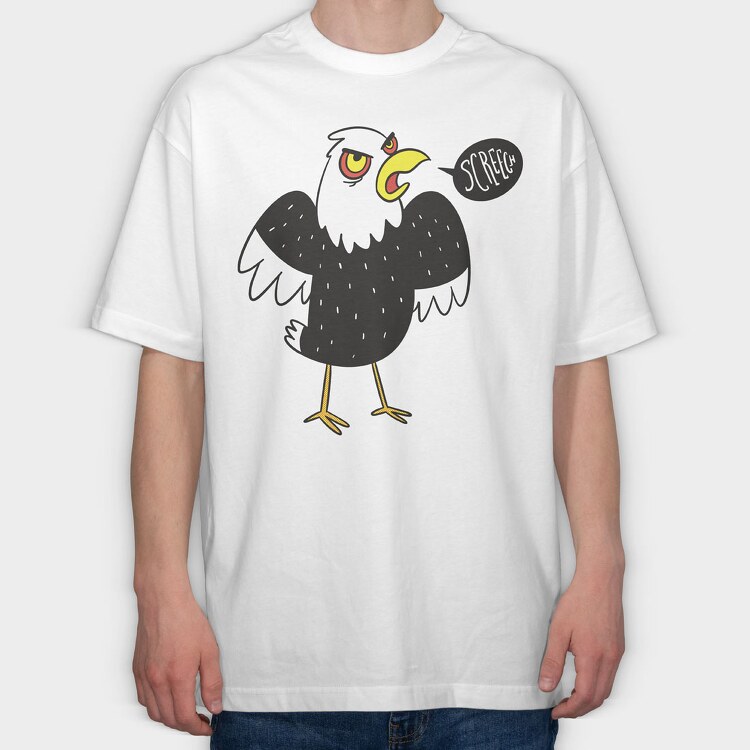 Crazy Eagle, Tricou Oversize Barbati (Unisex)