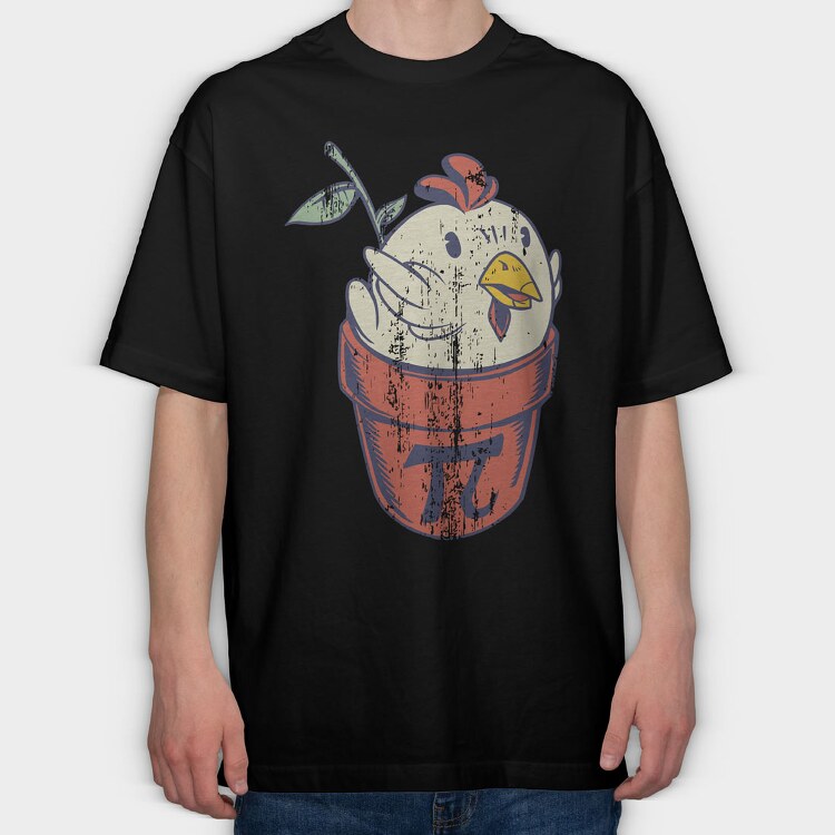 Chicken Pot Pie, Tricou Oversize Barbati (Unisex)