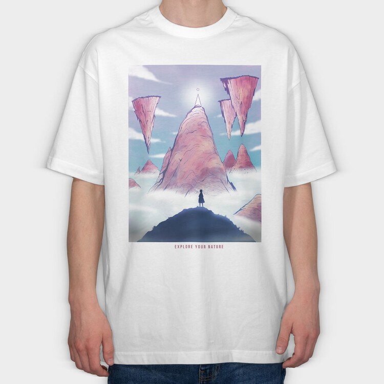 Fantasy Landscape 01, Tricou Oversize Barbati (Unisex)