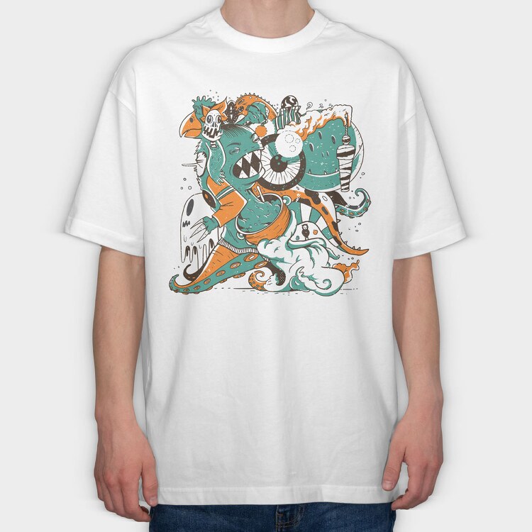 Creative Friday Monsters Camilo, Tricou Oversize Barbati (Unisex)