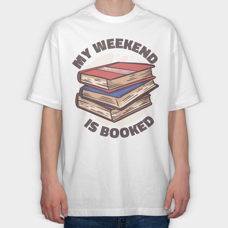 Bookpile Weekend, Tricou Oversize Barbati (Unisex)