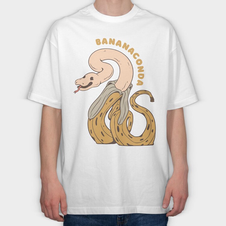 Banana Conda, Tricou Oversize Barbati (Unisex)