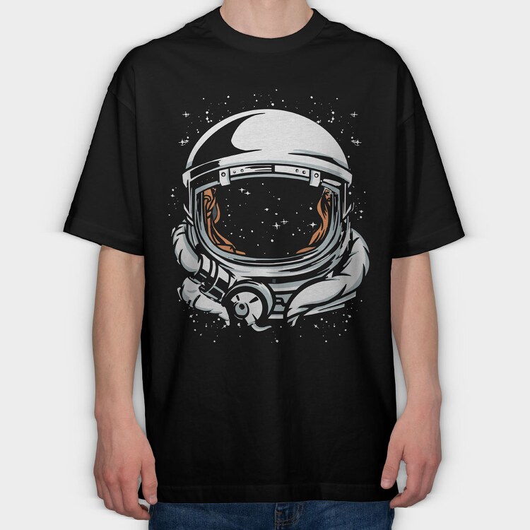 Astronaut Abstract, Tricou Oversize Barbati (Unisex)
