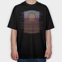 Landscape Sunset Tshirt, Tricou Oversize Barbati (Unisex)