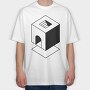 Minimal Geometric 5, Tricou Oversize Barbati (Unisex)