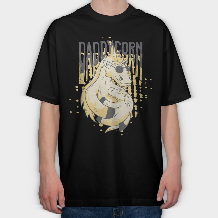Daddycorn, Tricou Oversize Barbati (Unisex)