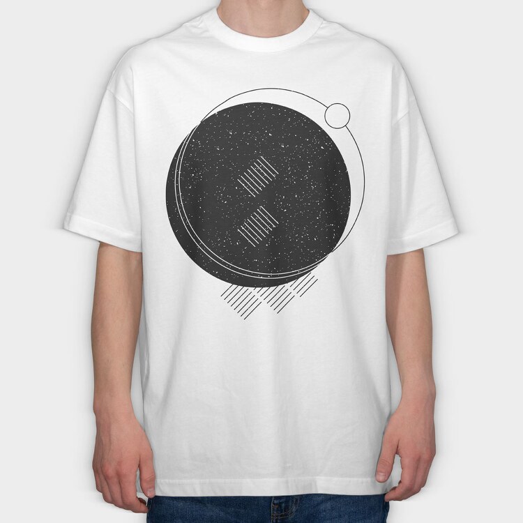 Minimalist Geometric, Tricou Oversize Barbati (Unisex)