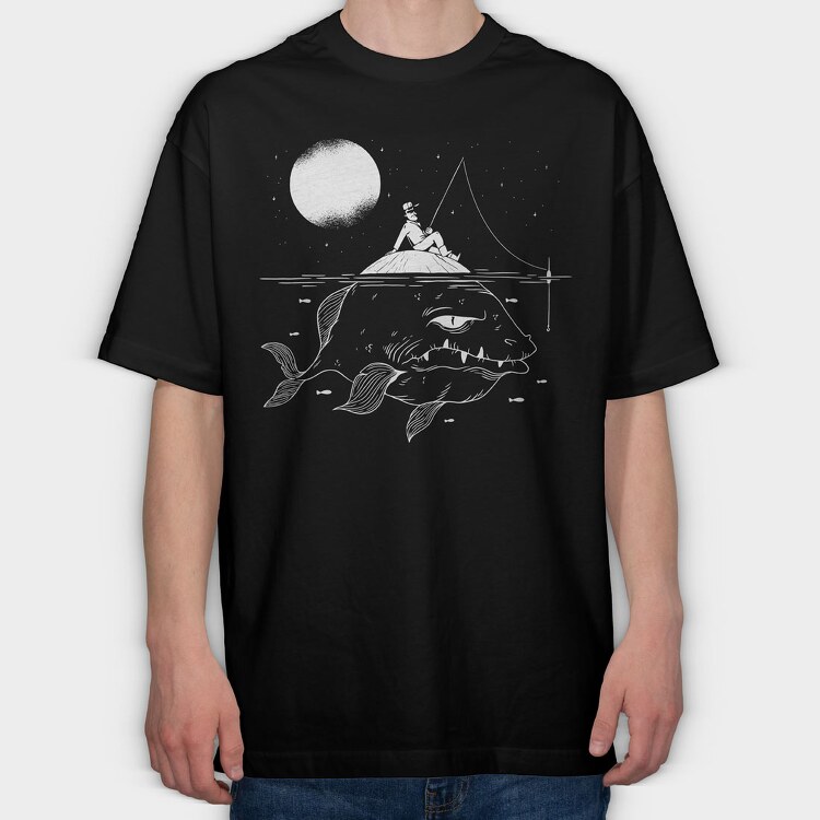 Gigant Fish, Tricou Oversize Barbati (Unisex)