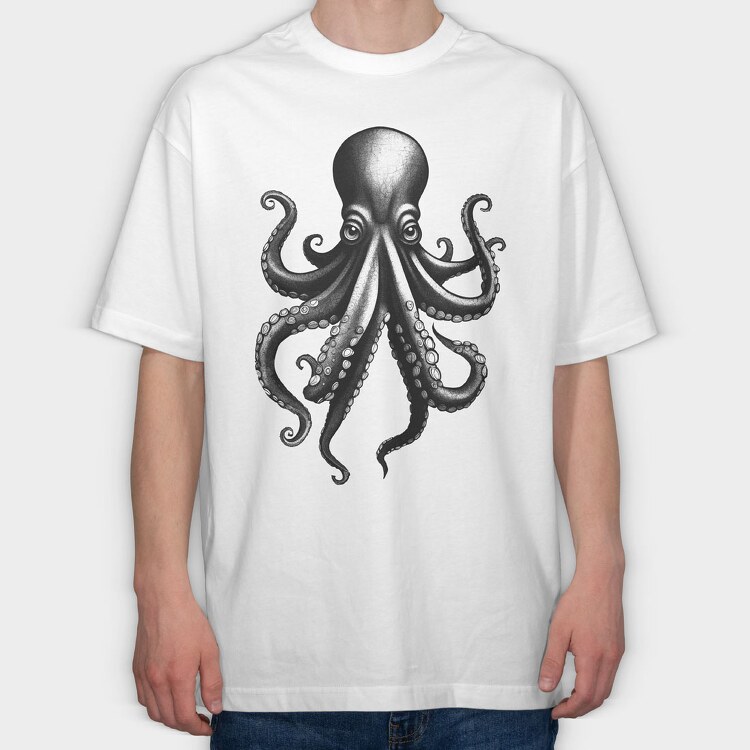 Octopus, Tricou Oversize Barbati (Unisex)