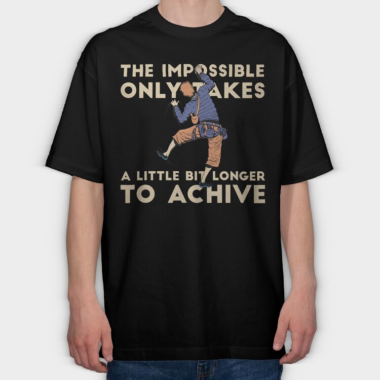 Rock Climber, Tricou Oversize Barbati (Unisex)