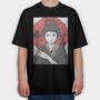 Geisha Umbrella, Tricou Oversize Barbati (Unisex)
