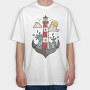 Anchor Lighthouse, Tricou Oversize Barbati (Unisex)