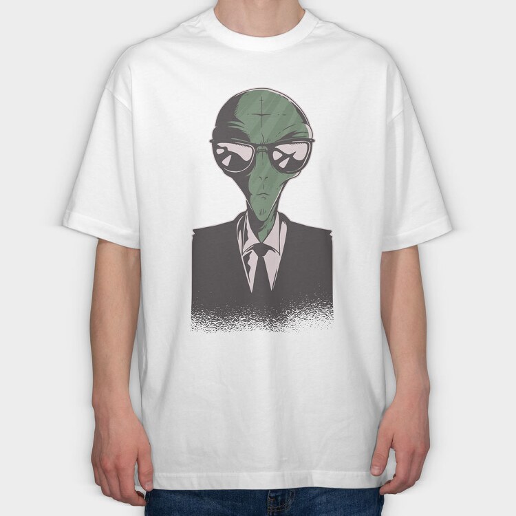 Alien Suit, Tricou Oversize Barbati (Unisex)