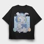 Bunny Beats, Tricou Oversize Barbati (Unisex)
