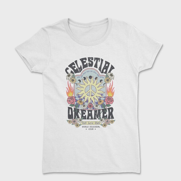 Celestial Dreamer Blooms, Tricou Femei