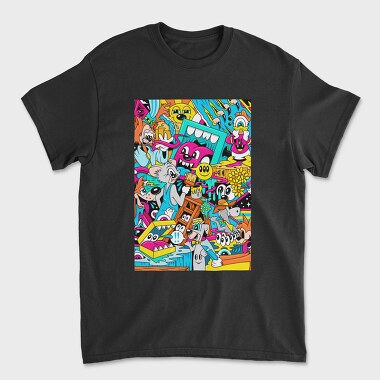 Colorful Chaos Crew, Tricou Barbati (Unisex)