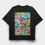 Colorful Chaos Crew, Tricou Oversize Barbati (Unisex)